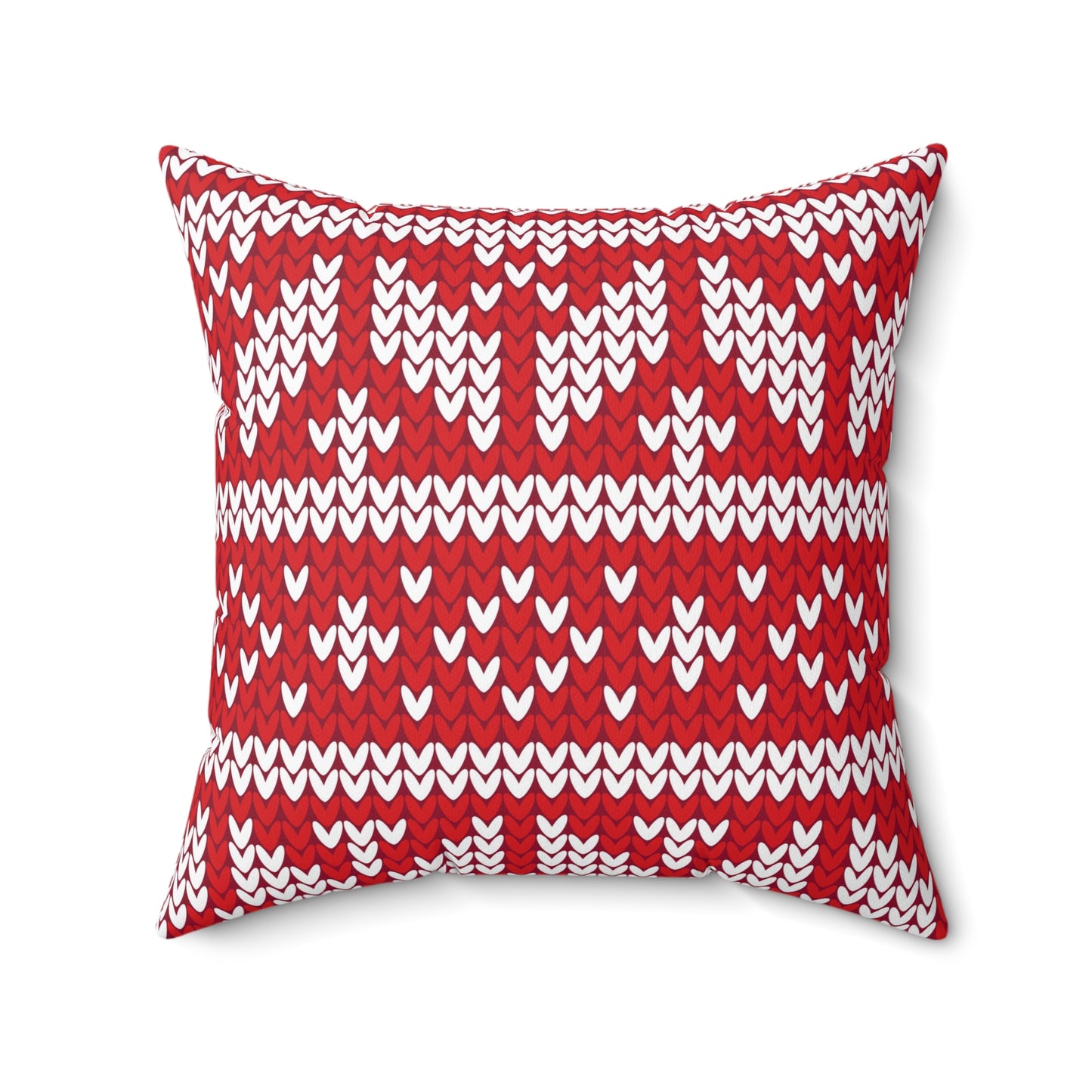 Christmas Knitted Style  Design Square Pillow