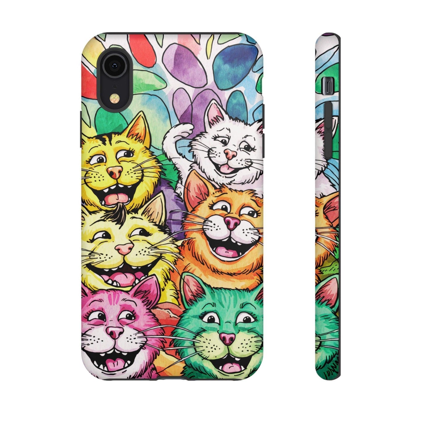 Cat Lovers Collection Tough Cellphone Case - Cosmic Creations by Karen