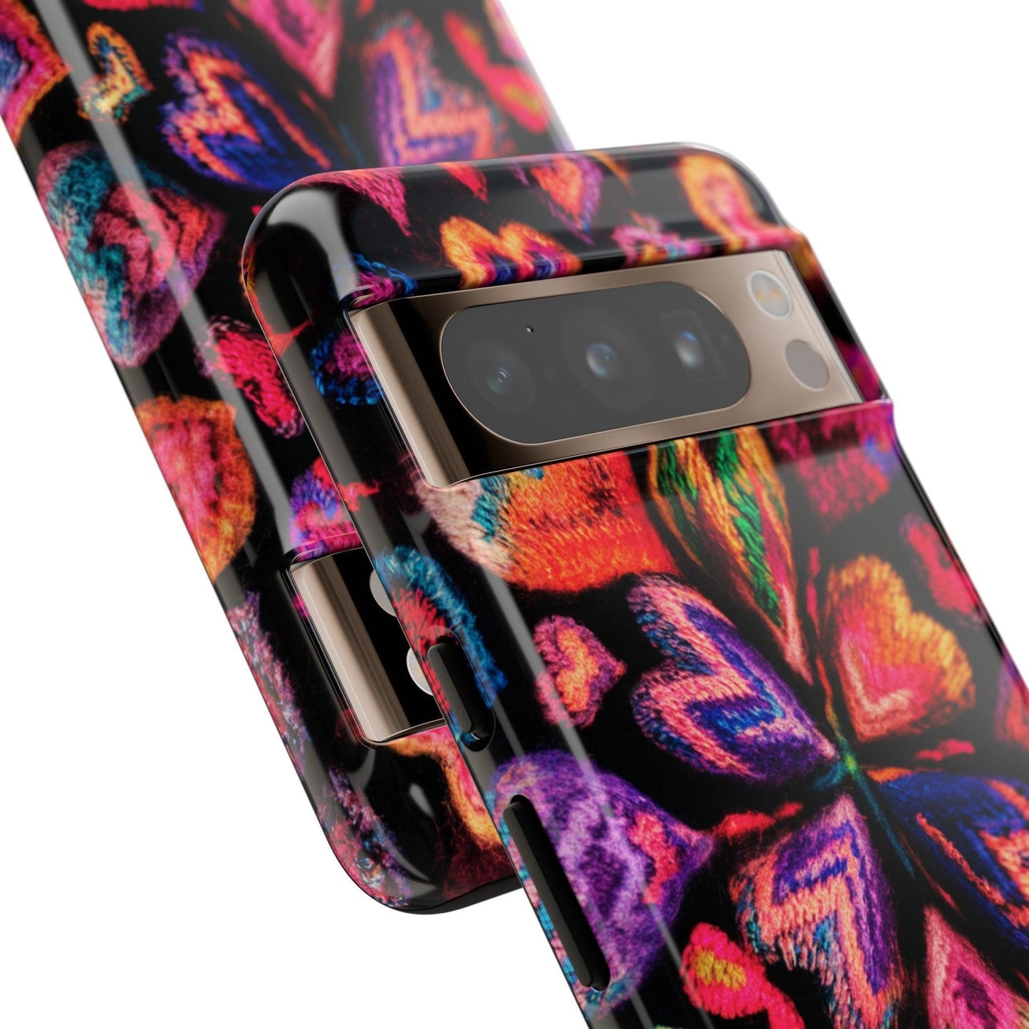 Tough Phone Case :" Eclectic Elegance Phone Case Collection" ( Hearts patterns)