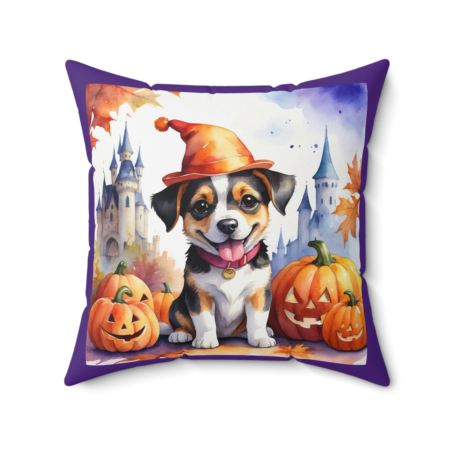 Halloween cute dog Square Pillow