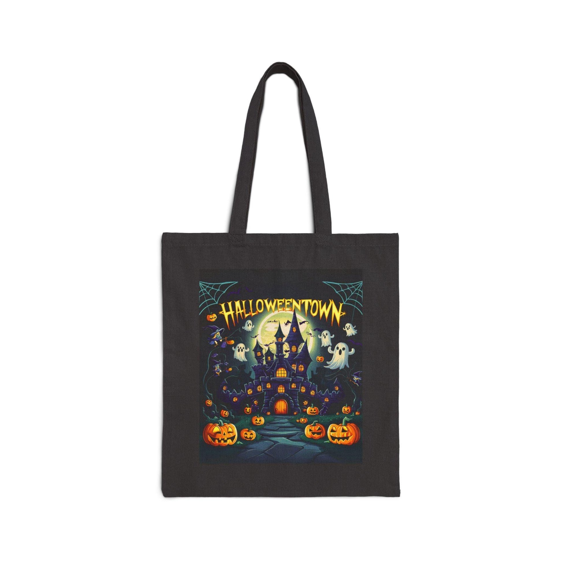 Halloween Town Black Tote Bag - Cosmic Creations by Karen