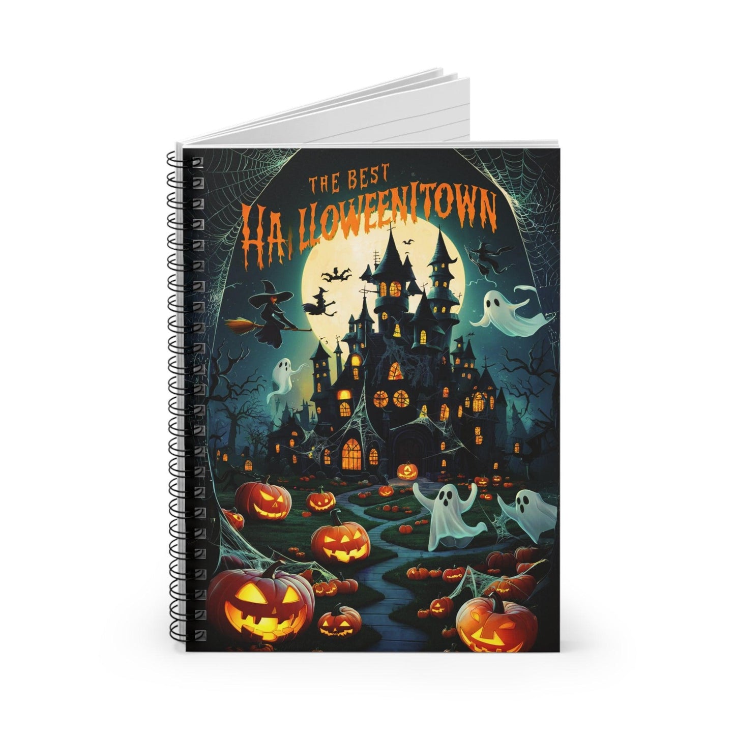 Halloween Town Spiral Notebook - Cosmic Creations by Karen