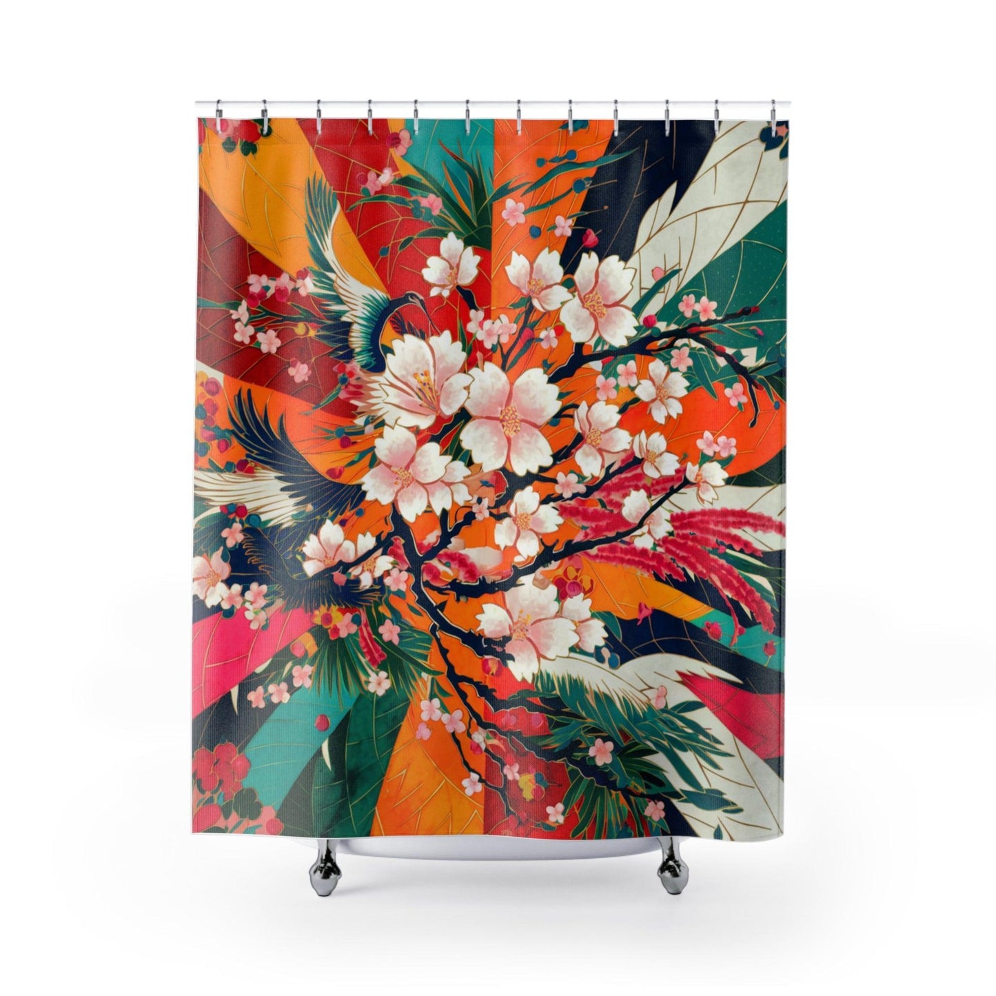 Elegant Shower Curtains Collection ( Japanese Patterns ) - Cosmic Creations by Karen