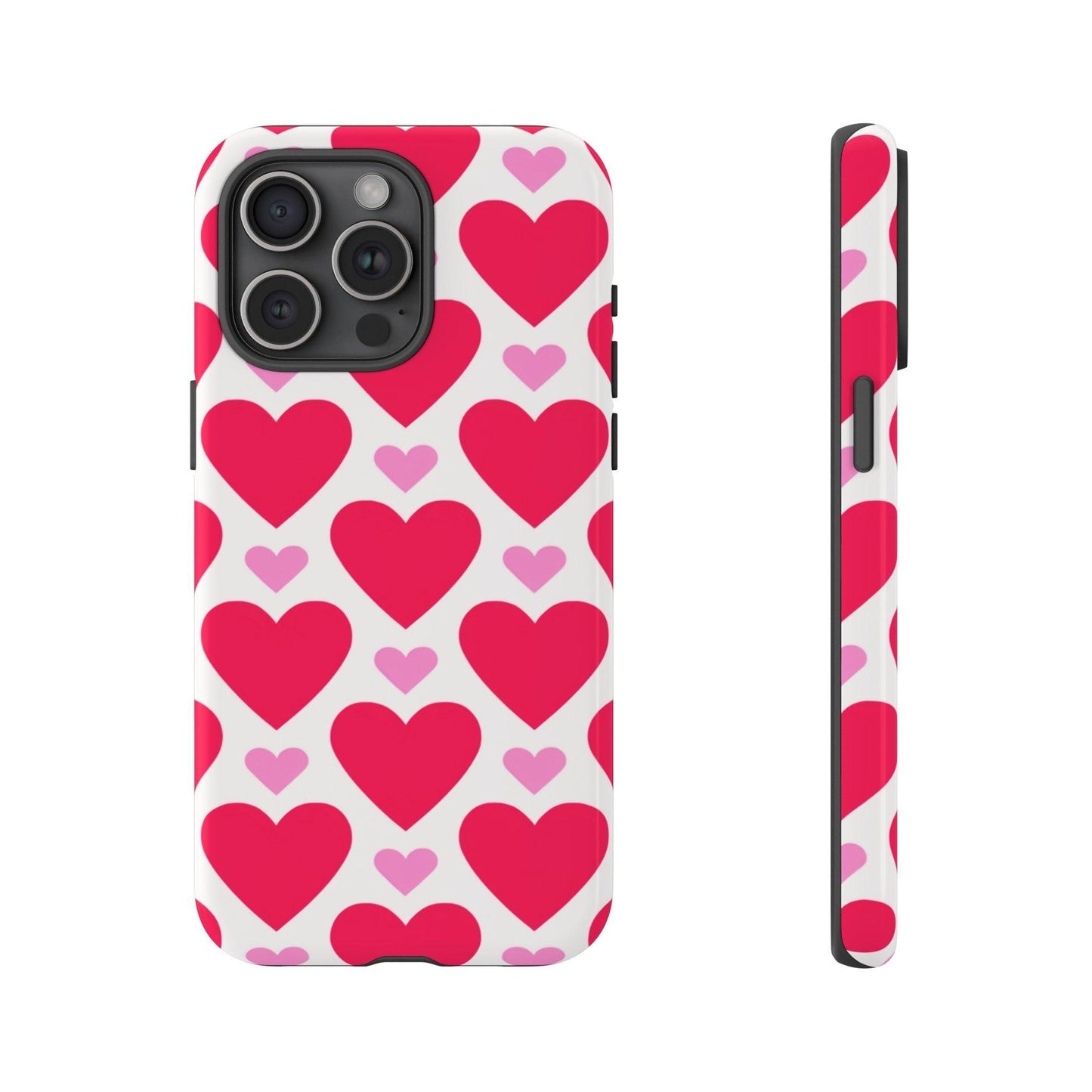 Tough Phone Case :" Eclectic Elegance Phone Case Collection" ( Hearts patterns)