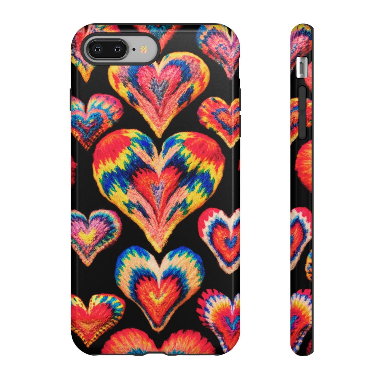 Tough Phone Case :" Eclectic Elegance Phone Case Collection" ( Hearts patterns)