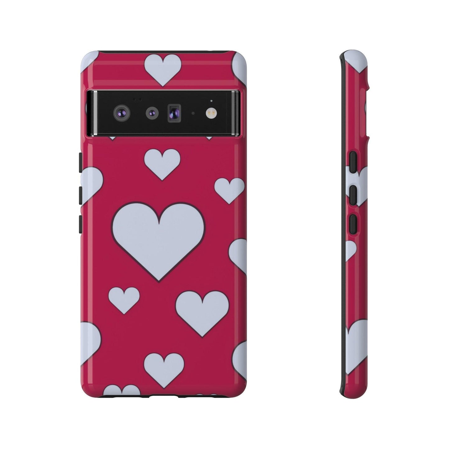 Tough Phone Case :" Eclectic Elegance Phone Case Collection" ( Hearts patterns)