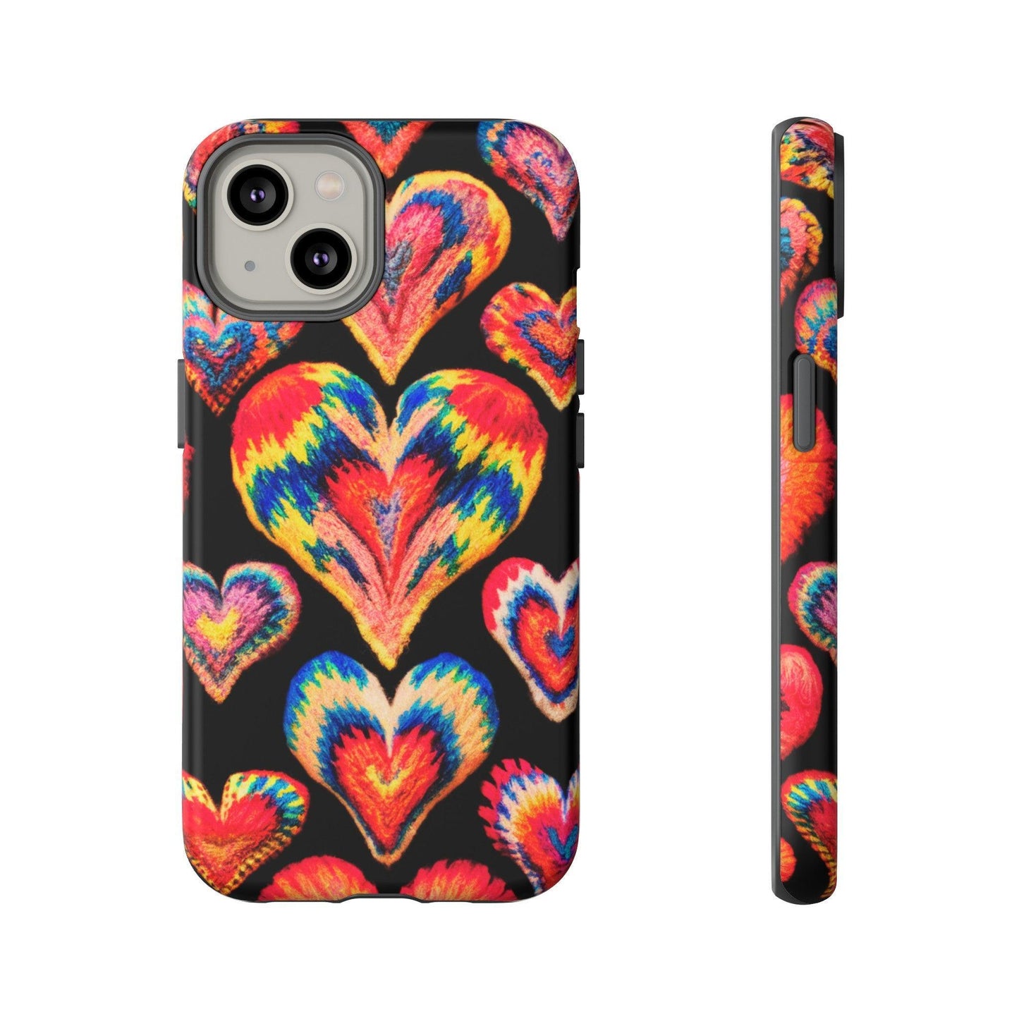 Tough Phone Case :" Eclectic Elegance Phone Case Collection" ( Hearts patterns)