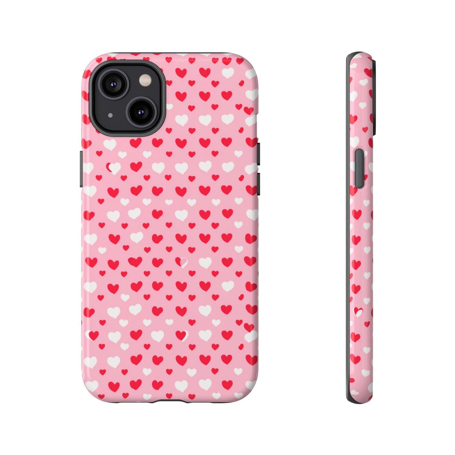 Tough Phone Case :" Eclectic Elegance Phone Case Collection" ( Hearts patterns)