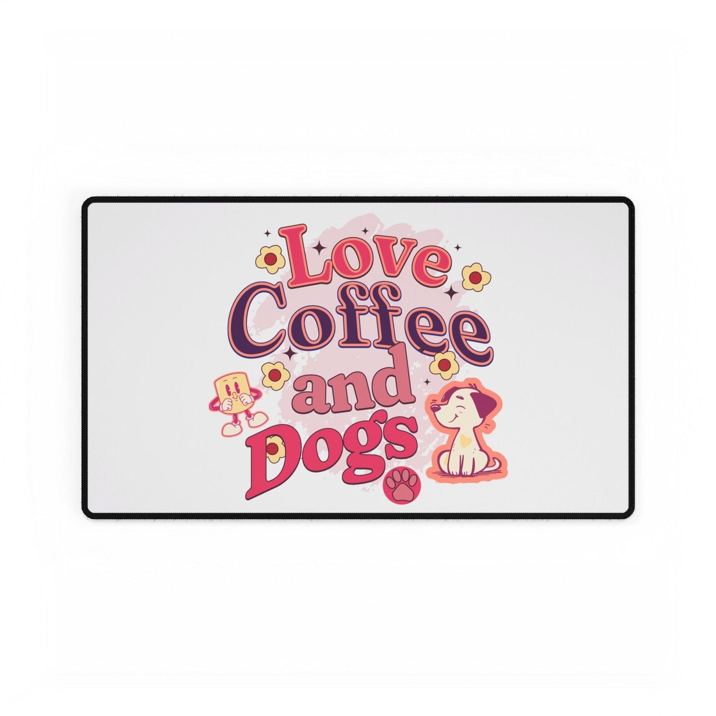 Puppy Love Desk Mat | Work, gaming, home office, perfect gift for dog lovers - Cosmic Creations by Karen