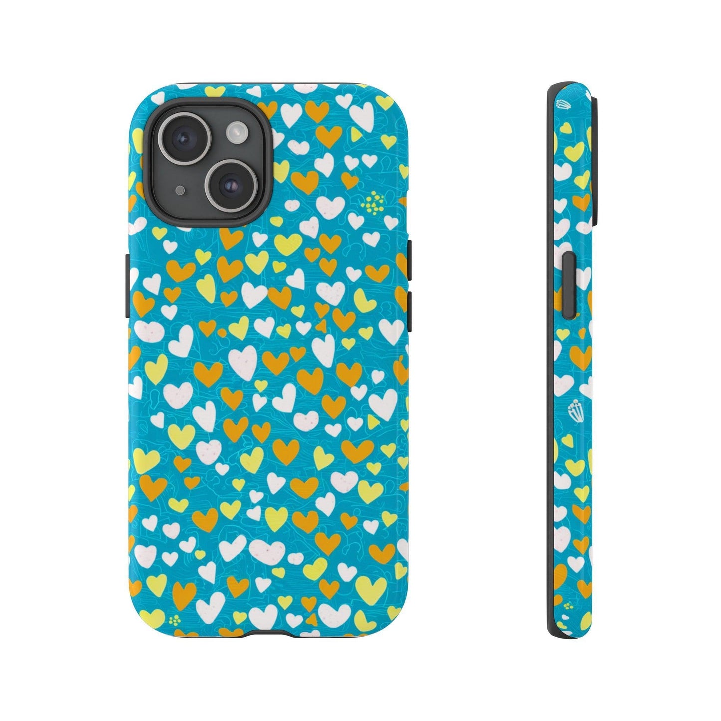 Tough Phone Case :" Eclectic Elegance Phone Case Collection" ( Hearts patterns)