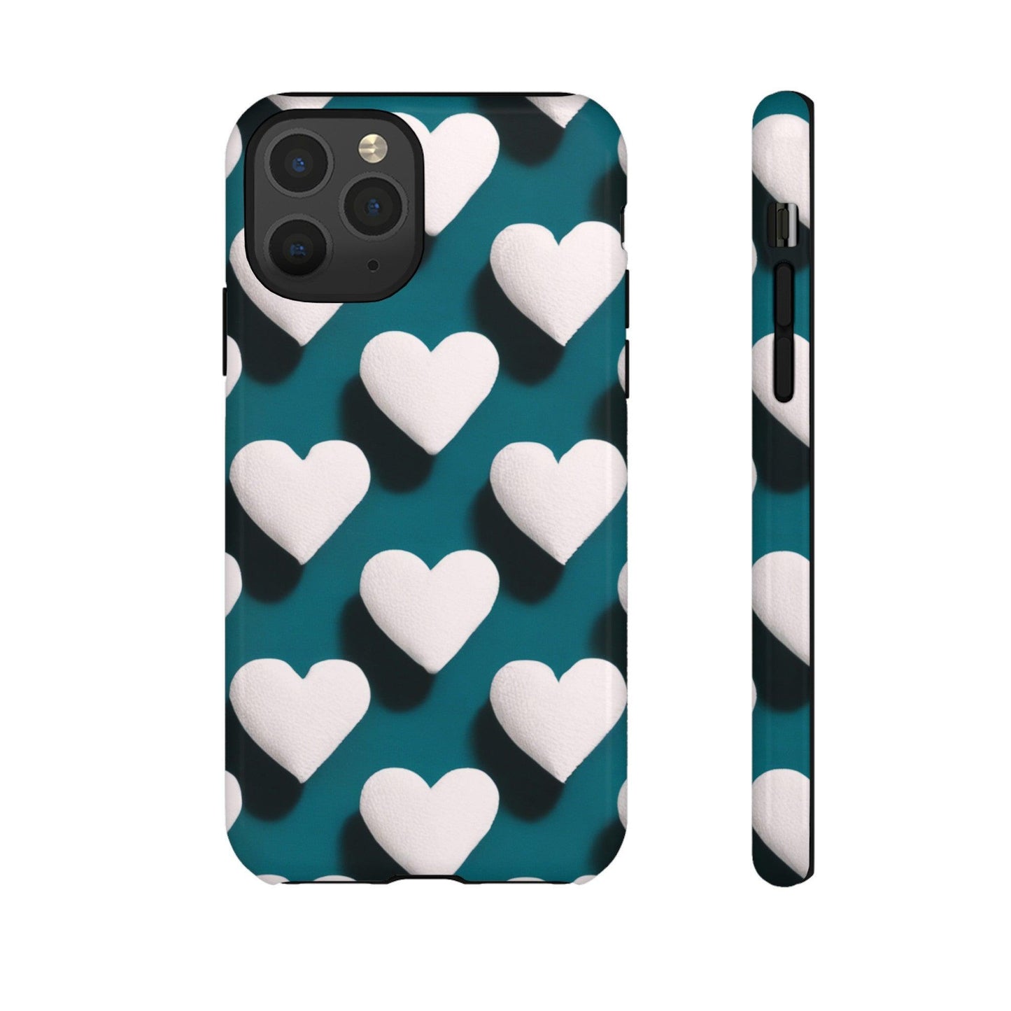 Tough Phone Case :" Eclectic Elegance Phone Case Collection" ( Hearts patterns)