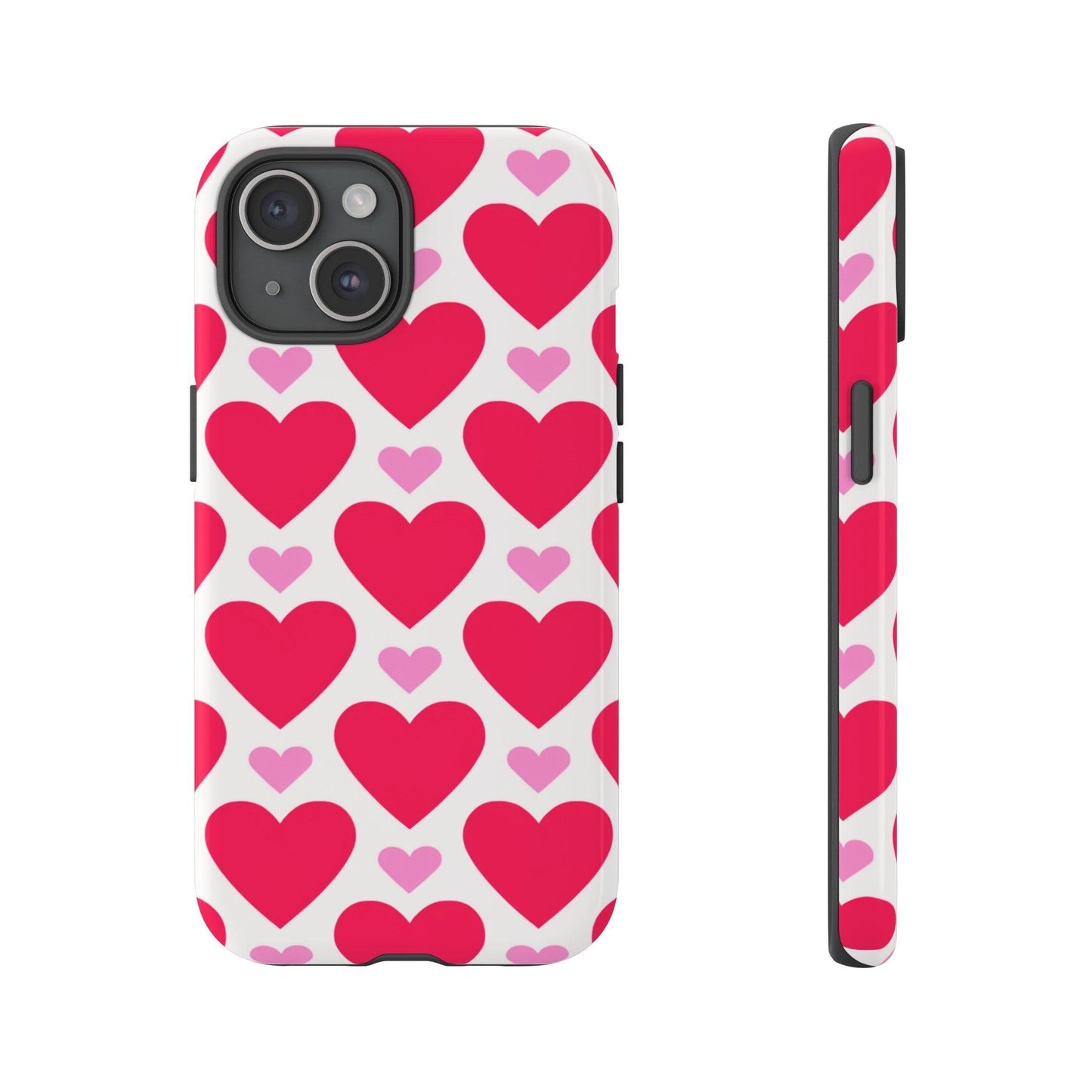 Tough Phone Case :" Eclectic Elegance Phone Case Collection" ( Hearts patterns)