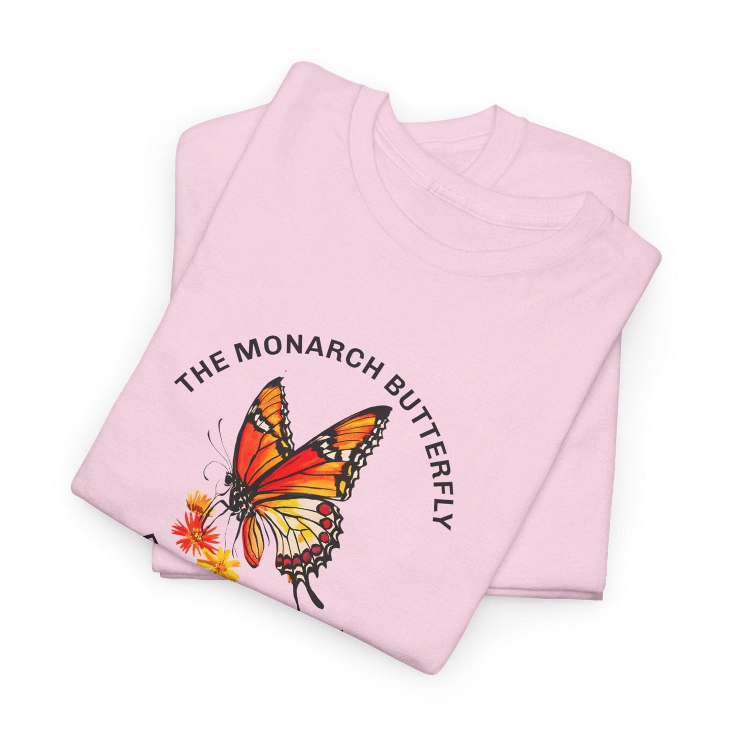 Camiseta unisex de algodón pesado: "La colección Mariposa Monarca"