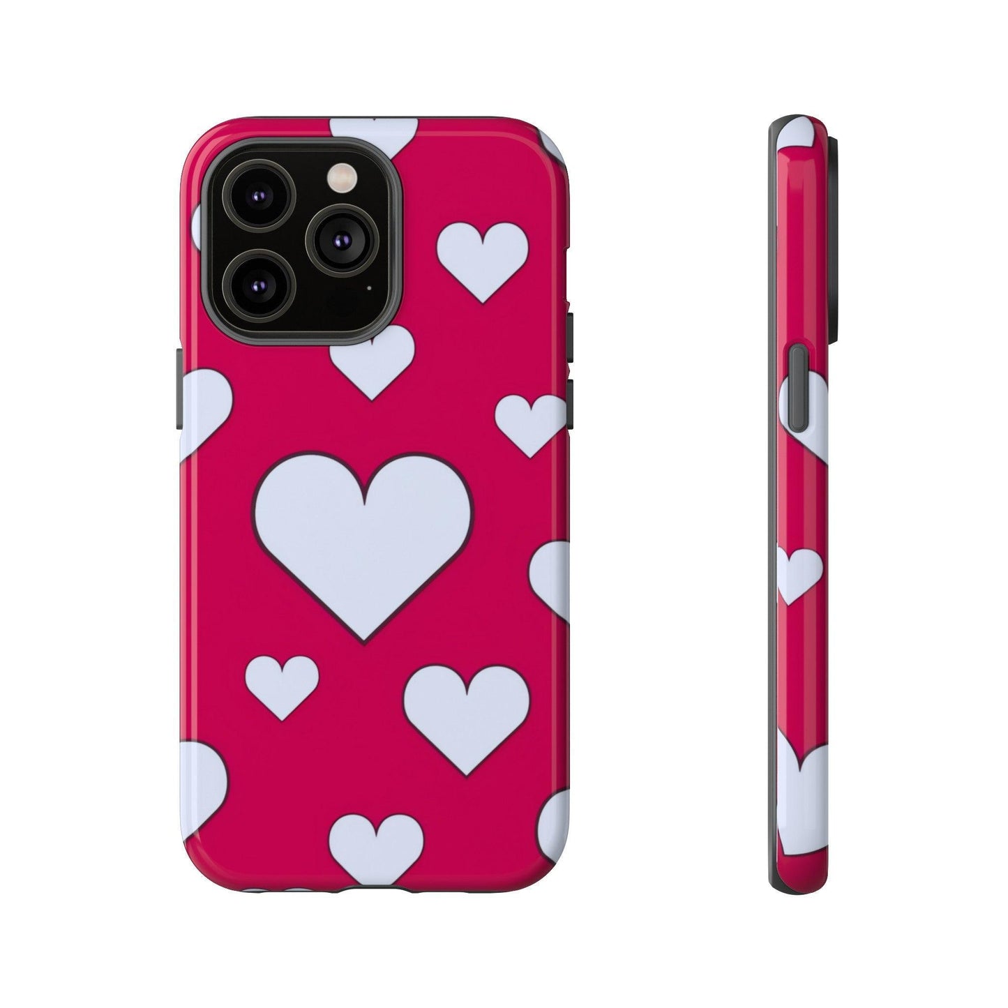 Tough Phone Case :" Eclectic Elegance Phone Case Collection" ( Hearts patterns)