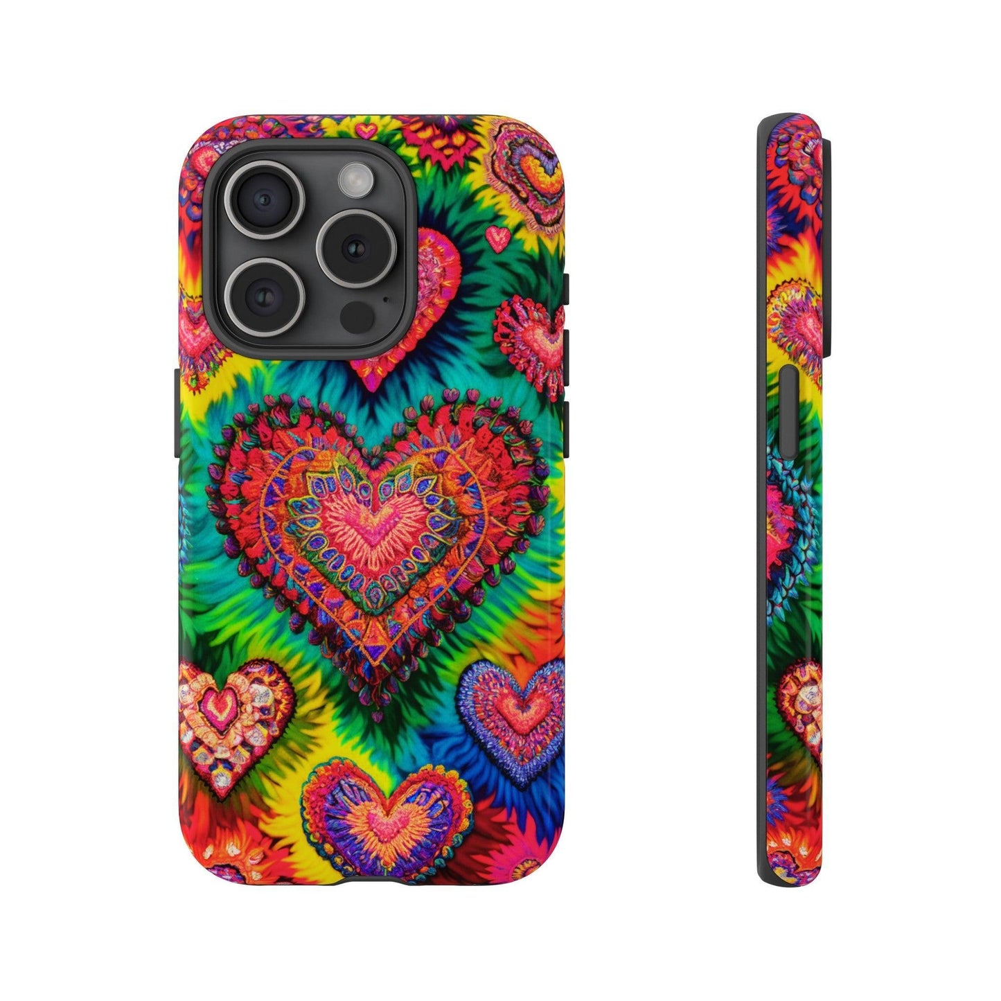 Tough Phone Case :" Eclectic Elegance Phone Case Collection" ( Hearts patterns)