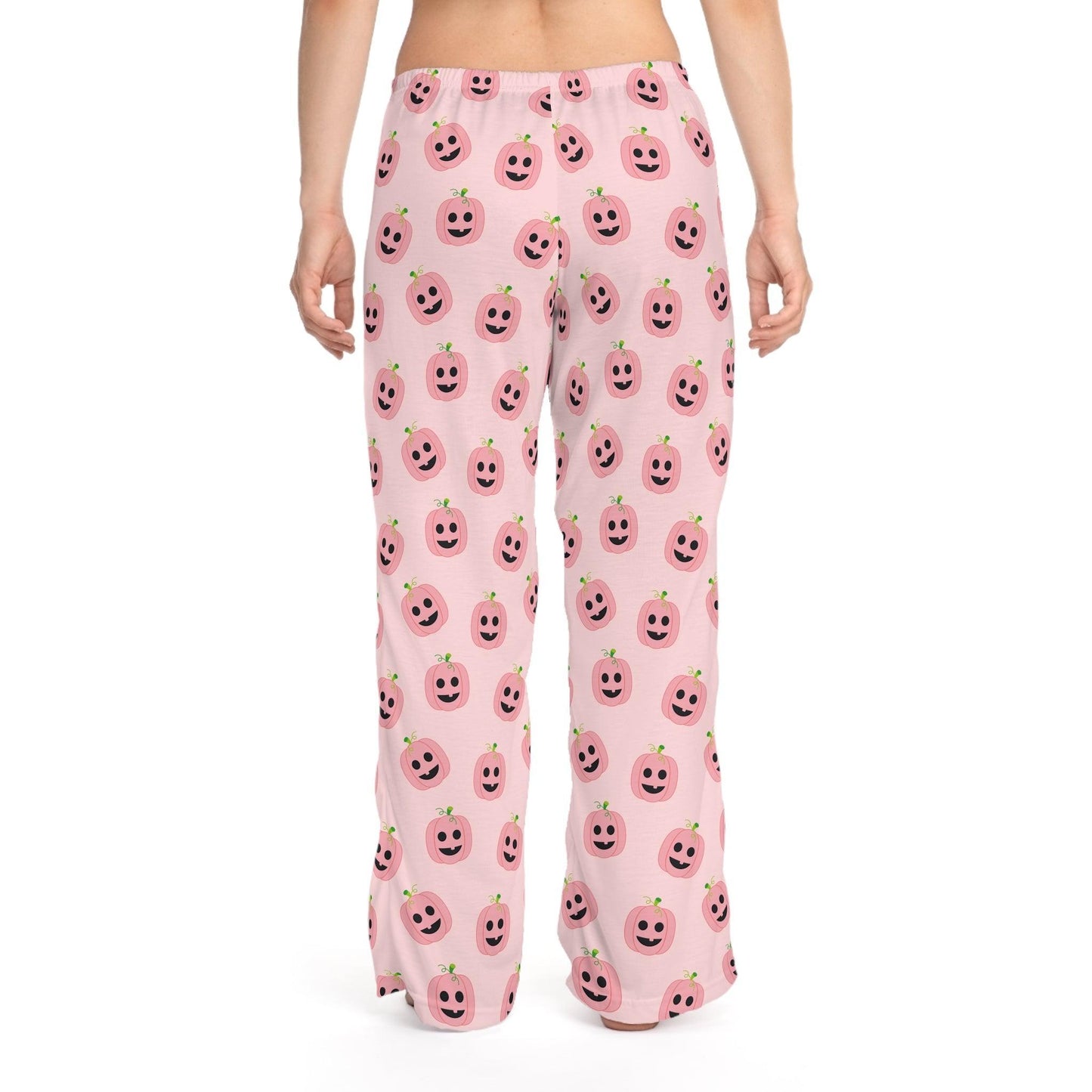 Pink Pumpkin Pajama Pants for Women - Cosmic Creations by Karen