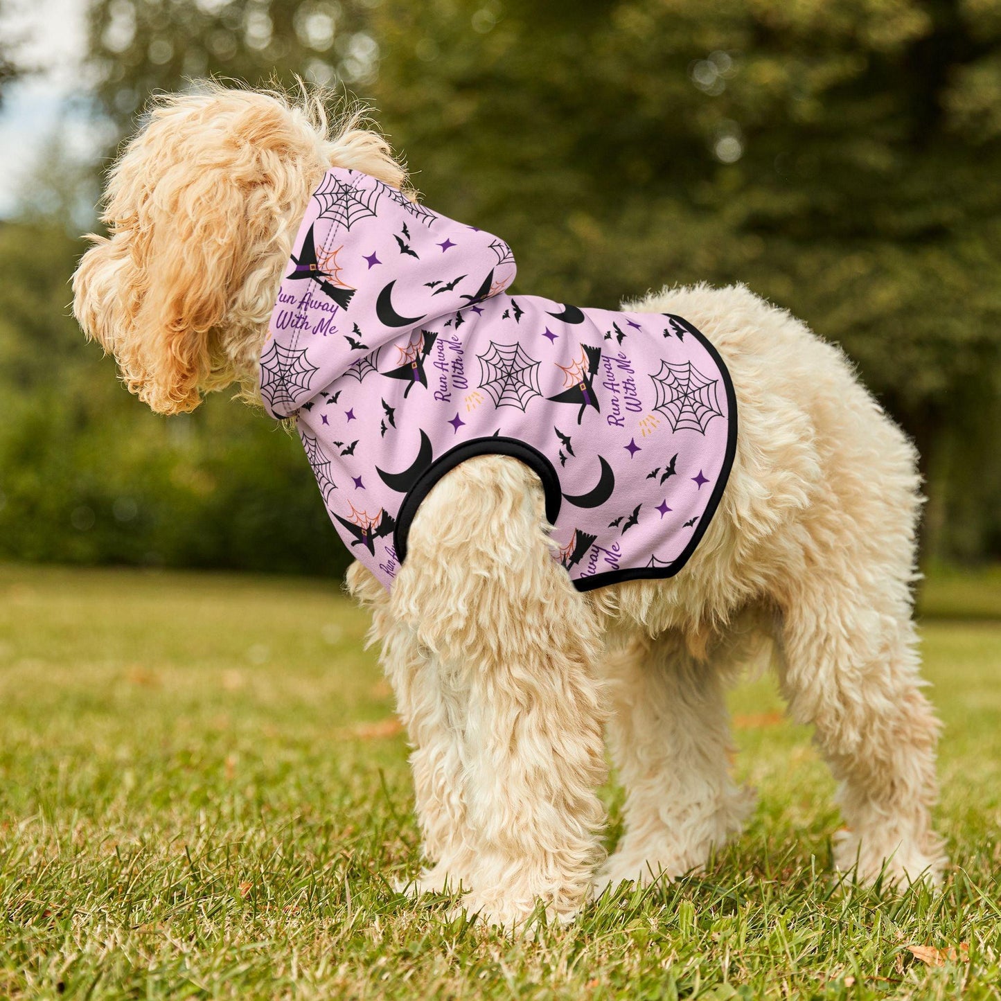 Pink Halloween Pet Hoodie - Cosmic Creations by Karen