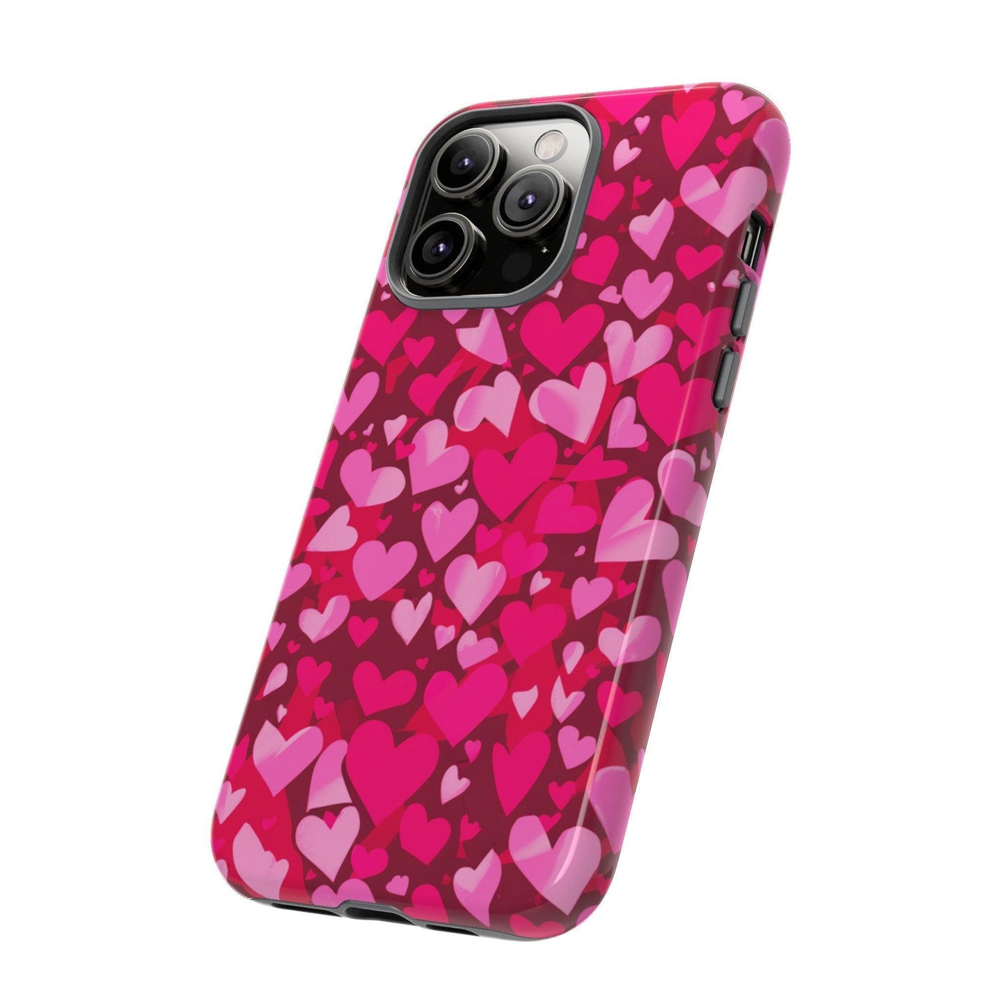 Tough Phone Case :" Eclectic Elegance Phone Case Collection" ( Hearts patterns)