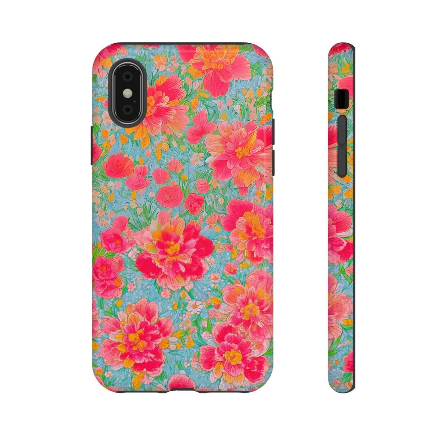 Tough Cellphone Case :" Eclectic Elegance Phone Case Collection" ( Floral patterns)