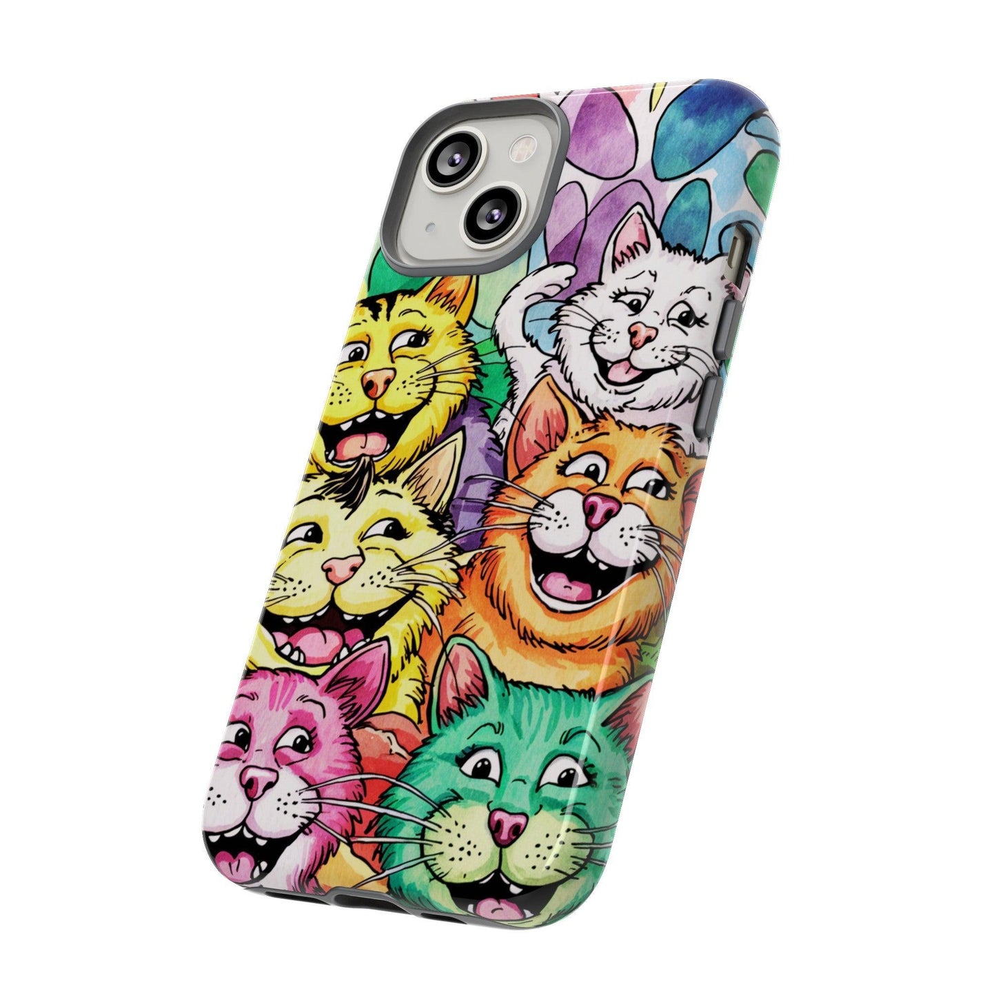 Cat Lovers Collection Tough Cellphone Case - Cosmic Creations by Karen