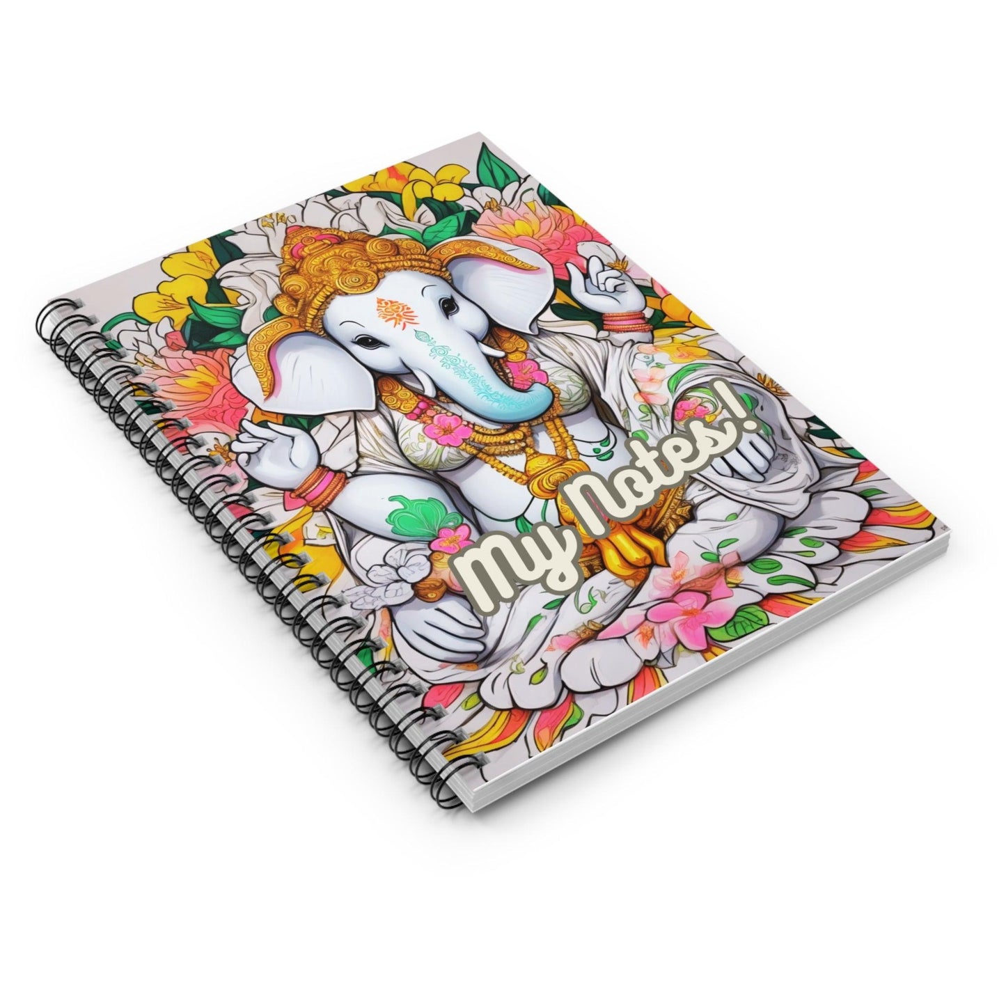 Ganesha's Wisdom - Spiral Notebook a perfect gift and an incredible companion in everiday life - Cosmic Creations by Karen