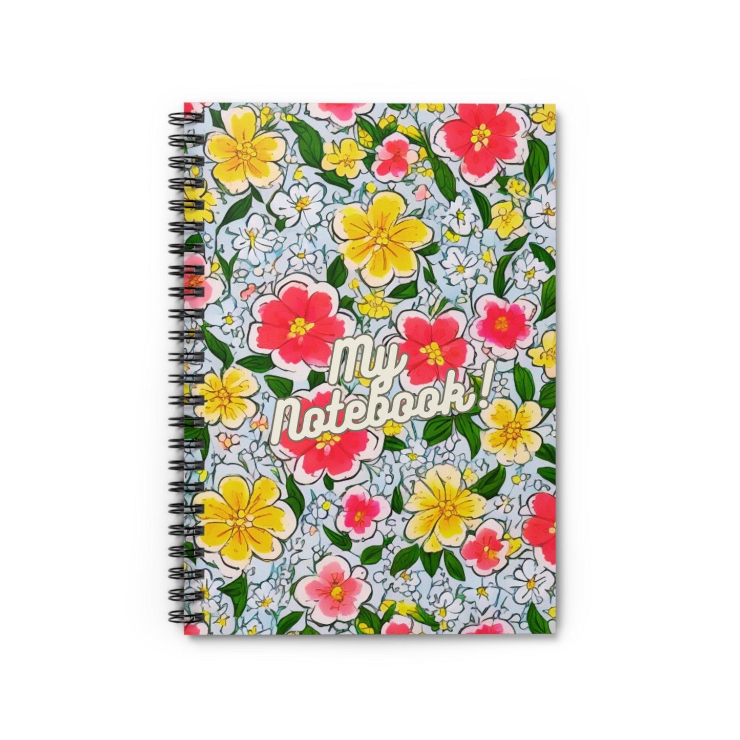 Blossoming Floral Spiral Notebook for gift, writing, planning or school