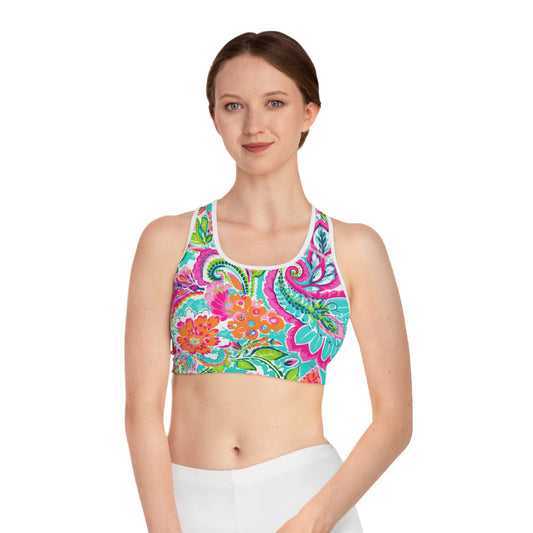 Sports Bra for yoga and other sports with colorful designs