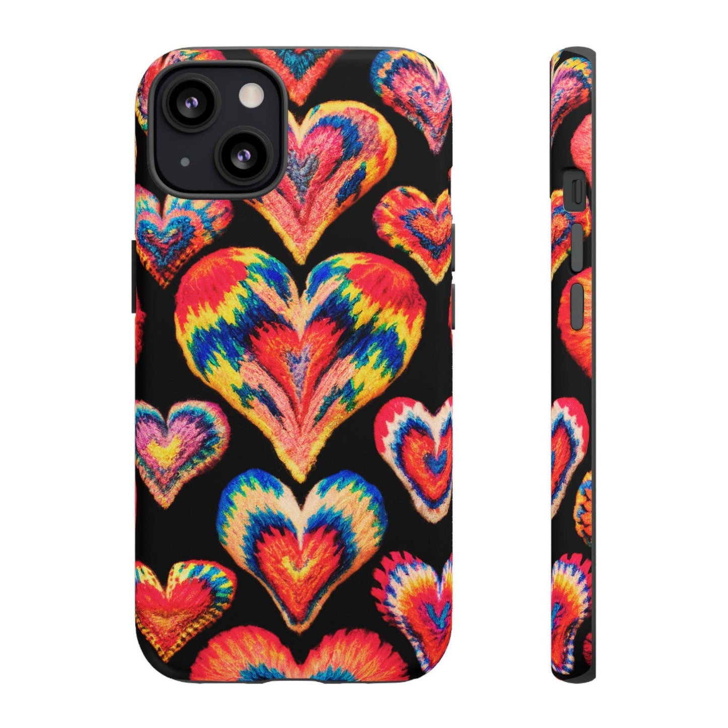 Tough Phone Case :" Eclectic Elegance Phone Case Collection" ( Hearts patterns)