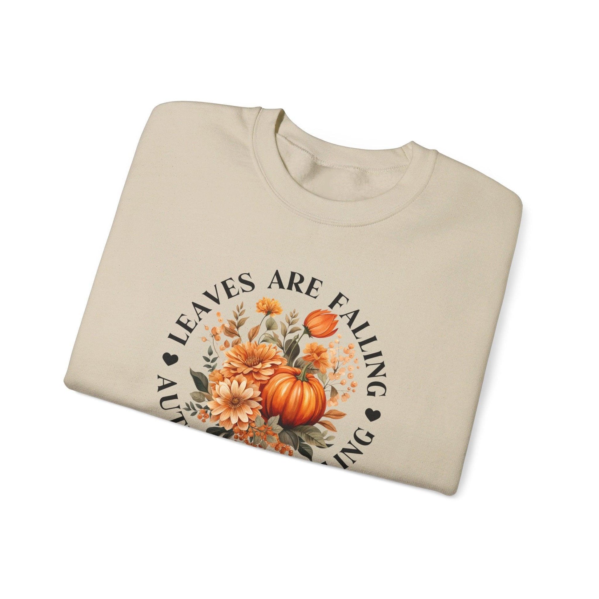 Leaves are Falling, Autumn is Calling Crewneck Sweatshirt - Cosmic Creations by Karen