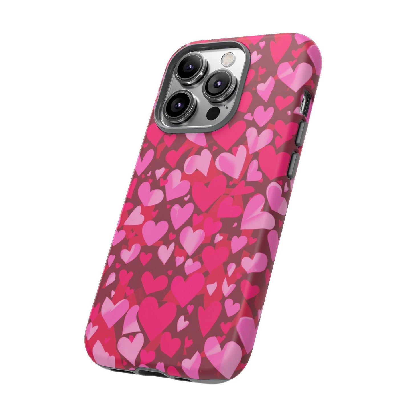 Tough Phone Case :" Eclectic Elegance Phone Case Collection" ( Hearts patterns)