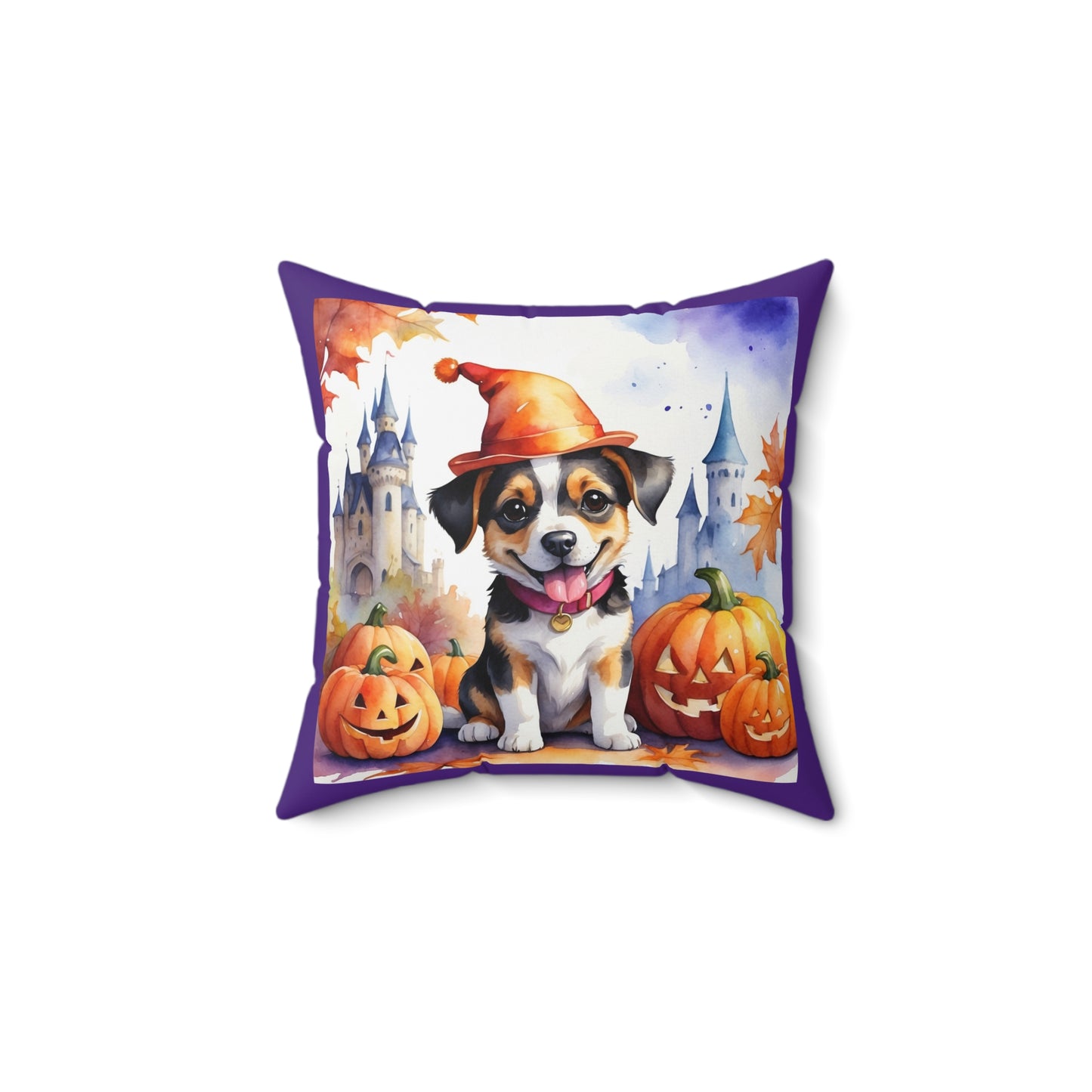 Halloween cute dog Square Pillow