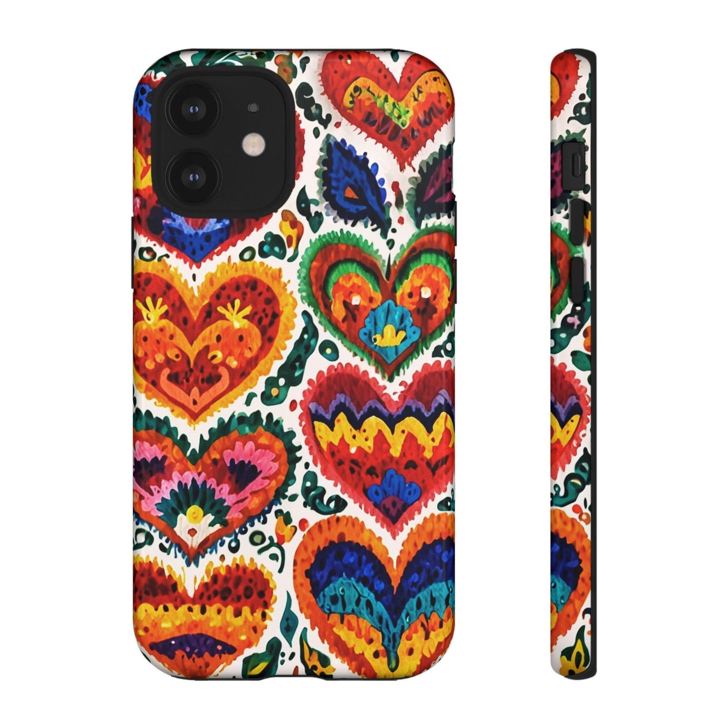 Tough Phone Case :" Eclectic Elegance Phone Case Collection" ( Hearts patterns)