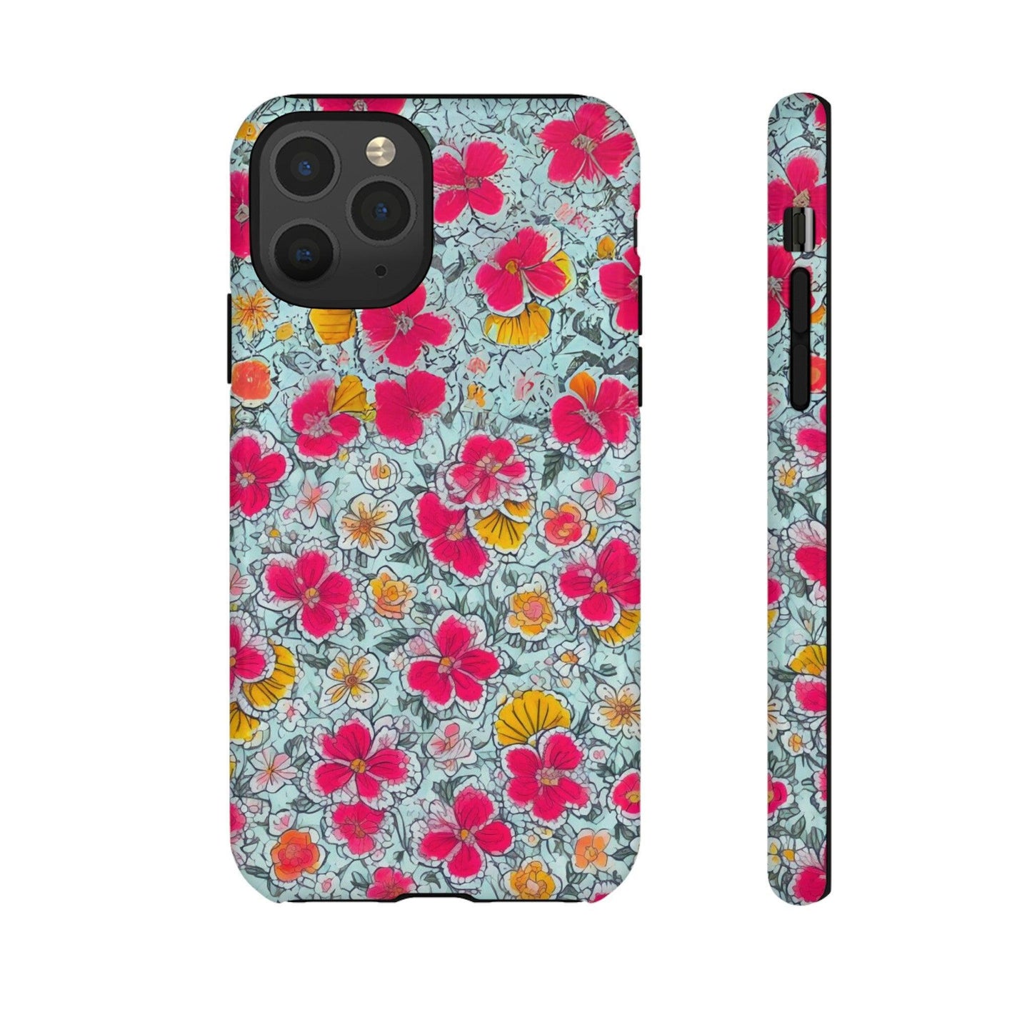 Tough Cellphone Case :" Eclectic Elegance Phone Case Collection" ( Floral patterns)