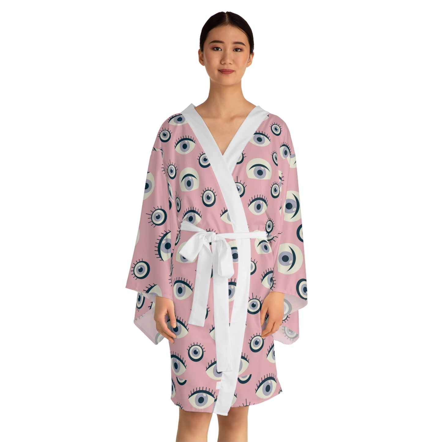 Long Sleeve Kimono Robe (AOP)