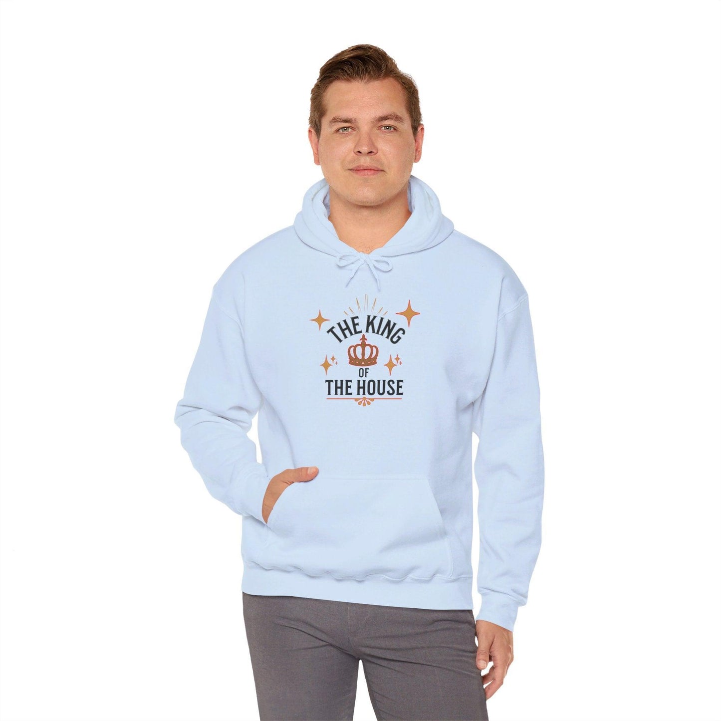 King's Heavy Blend Hooded Sweatshirt : "Dad, The King of the House Collection"