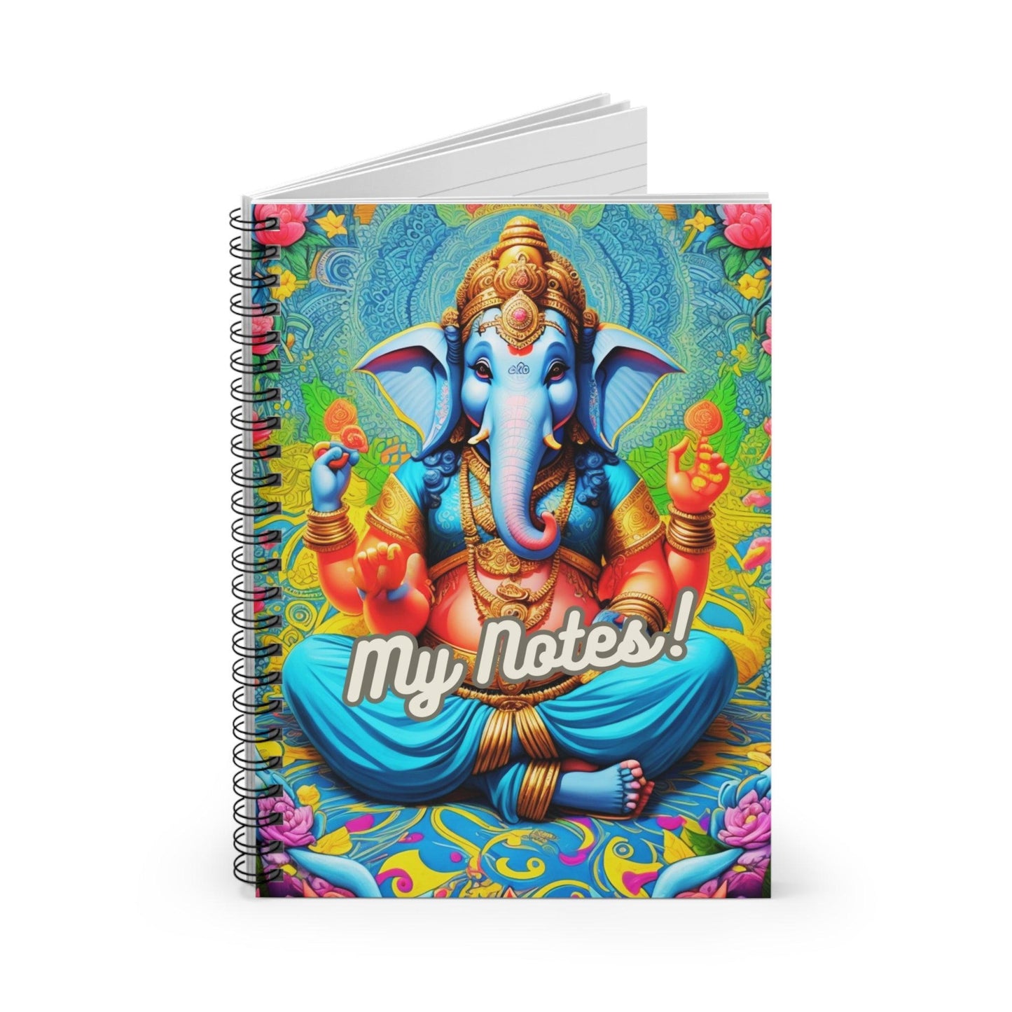 Ganesha's Wisdom - Spiral Notebook a perfect gift and an incredible companion in everiday life - Cosmic Creations by Karen