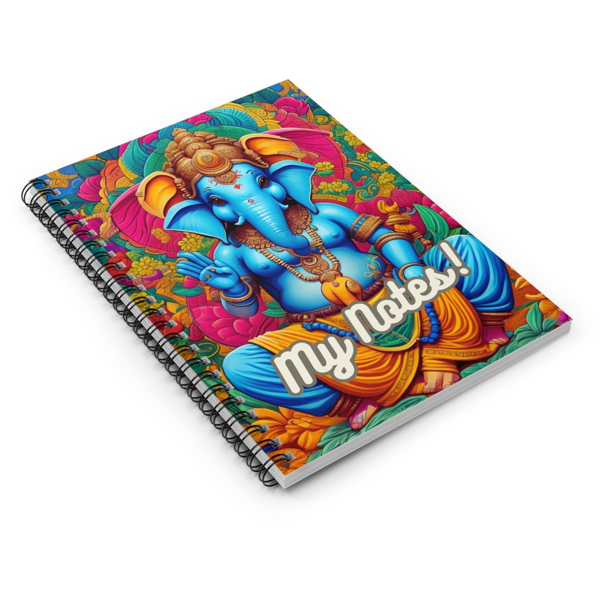 Ganesha's Wisdom - Spiral Notebook a perfect gift and an incredible companion in everiday life - Cosmic Creations by Karen