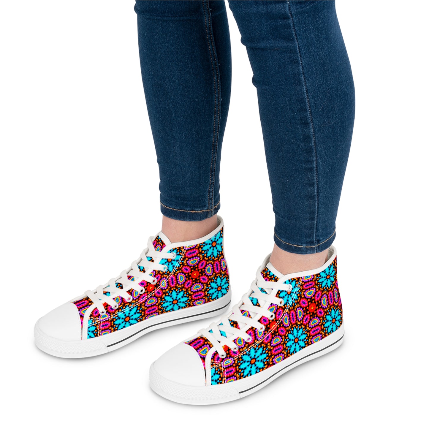 Awesome Hippie Design High Top Sneakers