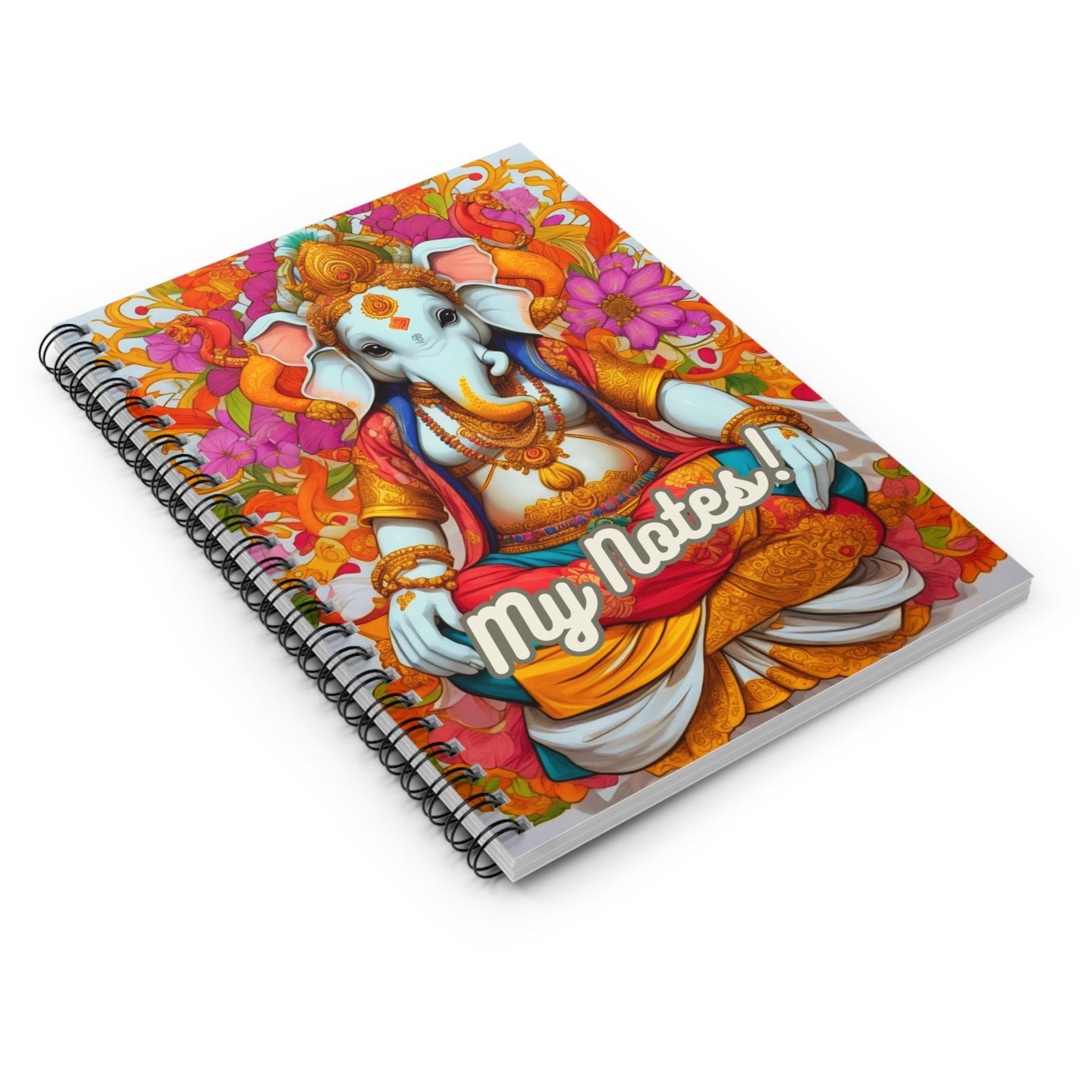 Ganesha's Wisdom - Spiral Notebook a perfect gift and an incredible companion in everiday life - Cosmic Creations by Karen