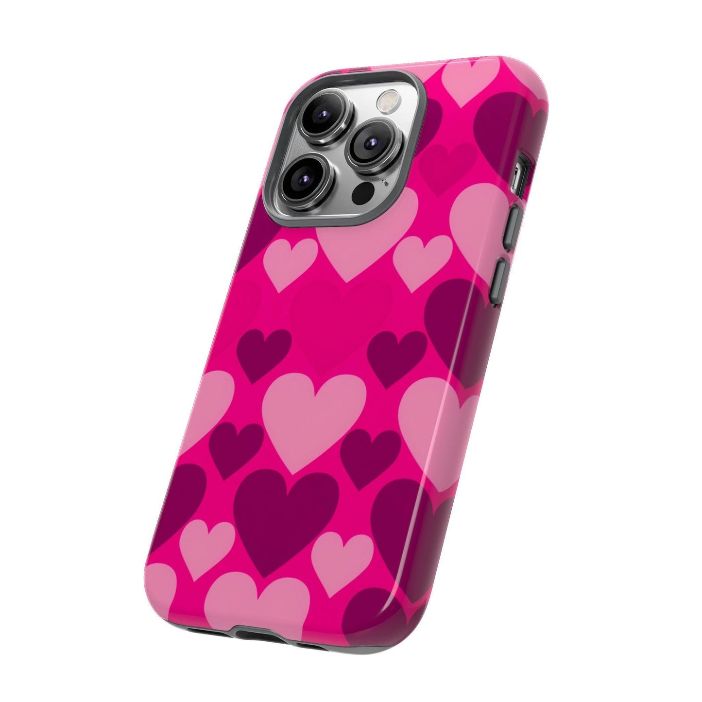 Tough Phone Case :" Eclectic Elegance Phone Case Collection" ( Hearts patterns)