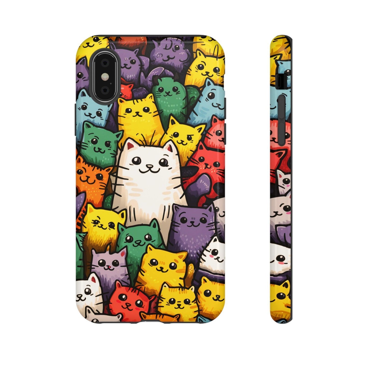 Cat Lovers Collection Tough Cellphone Case - Cosmic Creations by Karen