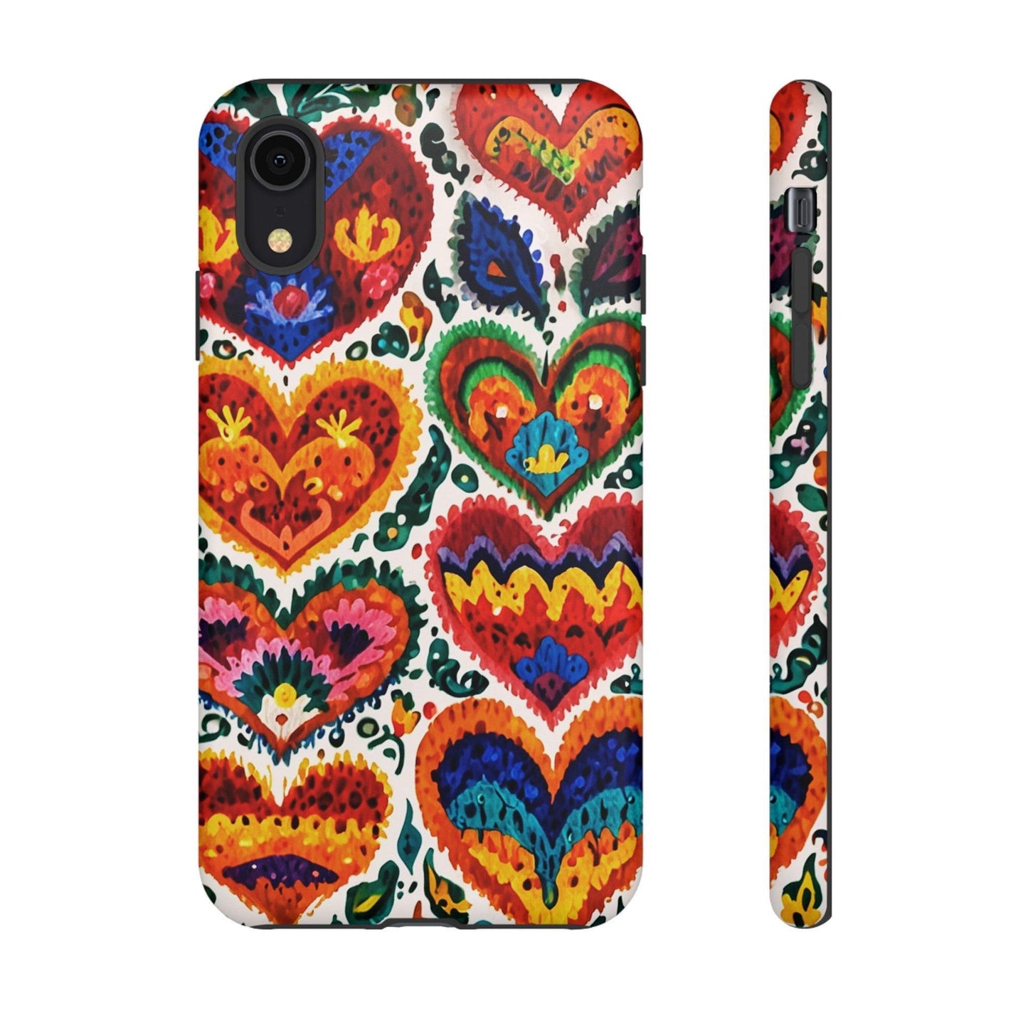 Tough Phone Case :" Eclectic Elegance Phone Case Collection" ( Hearts patterns)