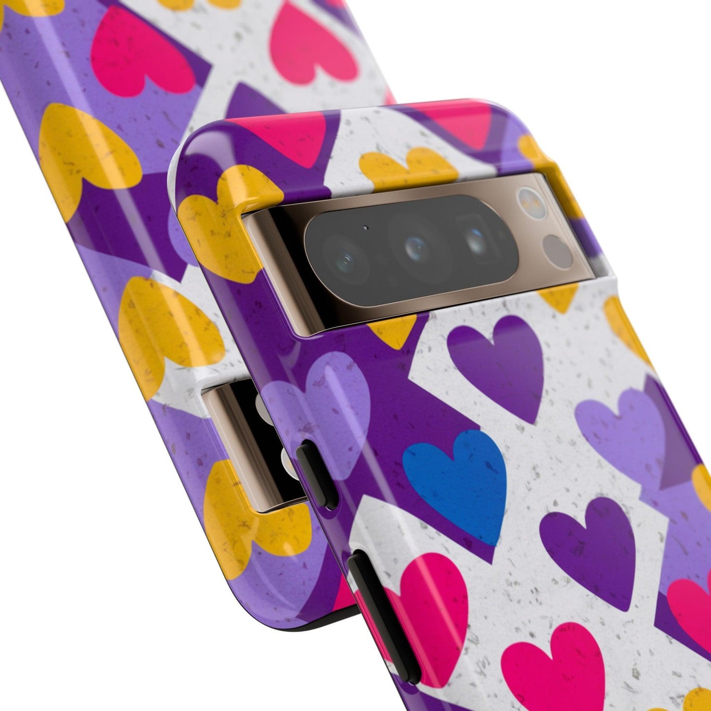 Tough Phone Case :" Eclectic Elegance Phone Case Collection" ( Hearts patterns)