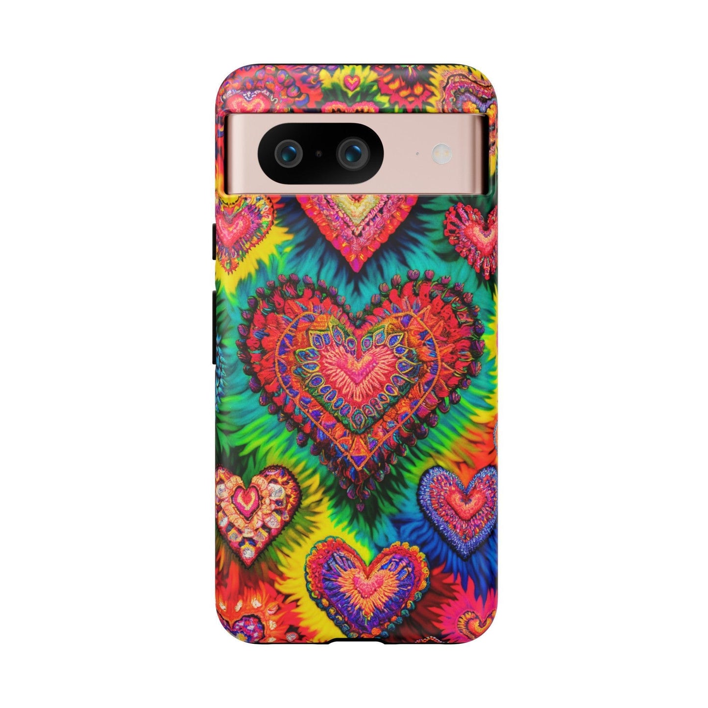 Tough Phone Case :" Eclectic Elegance Phone Case Collection" ( Hearts patterns)