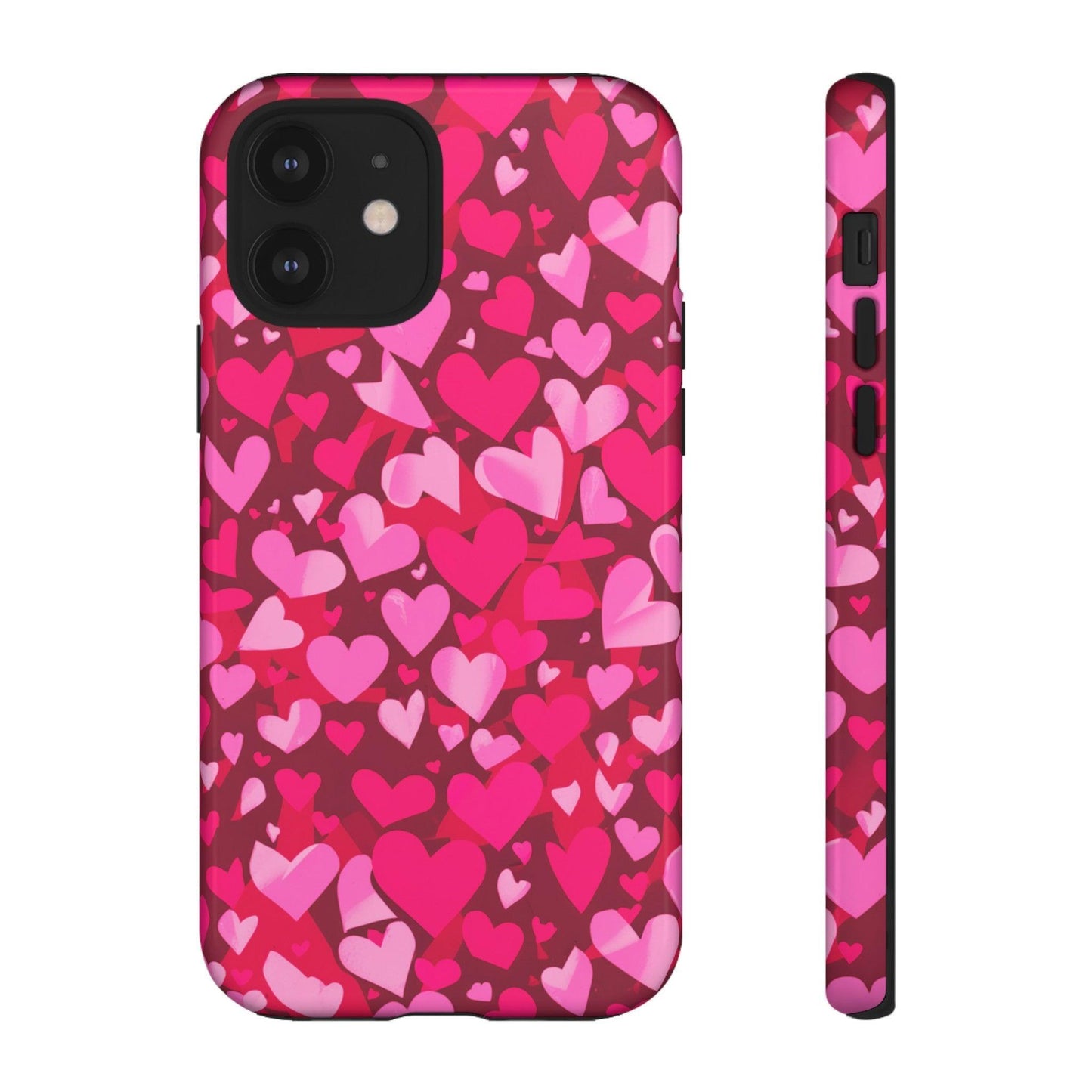 Tough Phone Case :" Eclectic Elegance Phone Case Collection" ( Hearts patterns)