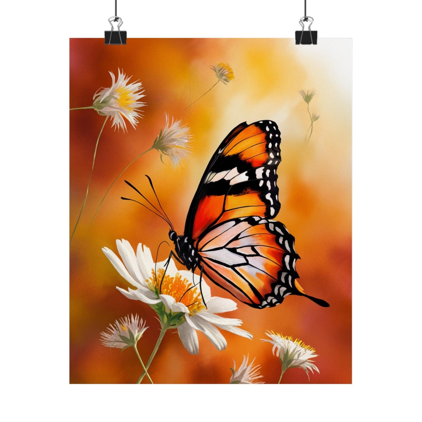 Monarch Butterfly Splendor Posters - Cosmic Creations by Karen