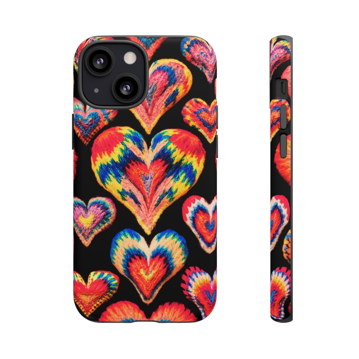 Tough Phone Case :" Eclectic Elegance Phone Case Collection" ( Hearts patterns)