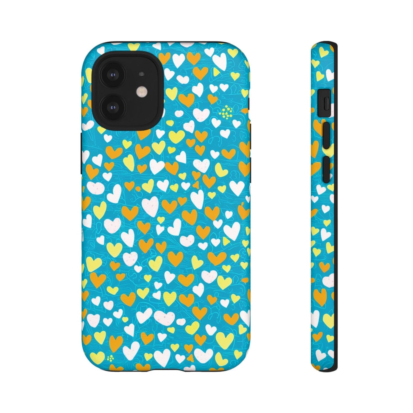 Tough Phone Case :" Eclectic Elegance Phone Case Collection" ( Hearts patterns)