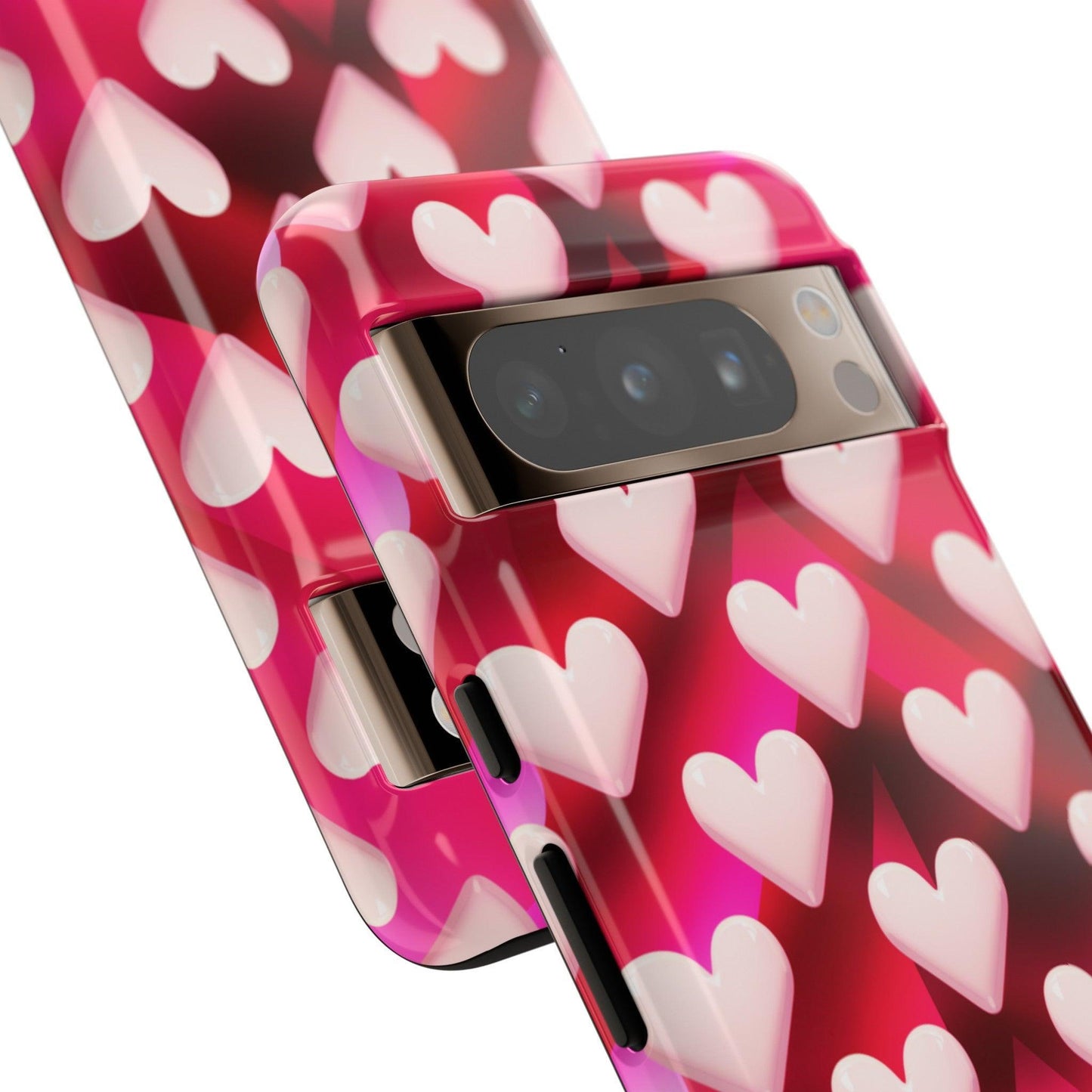 Tough Cellphone Case :" Eclectic Elegance Phone Case Collection" ( Hearts patterns)