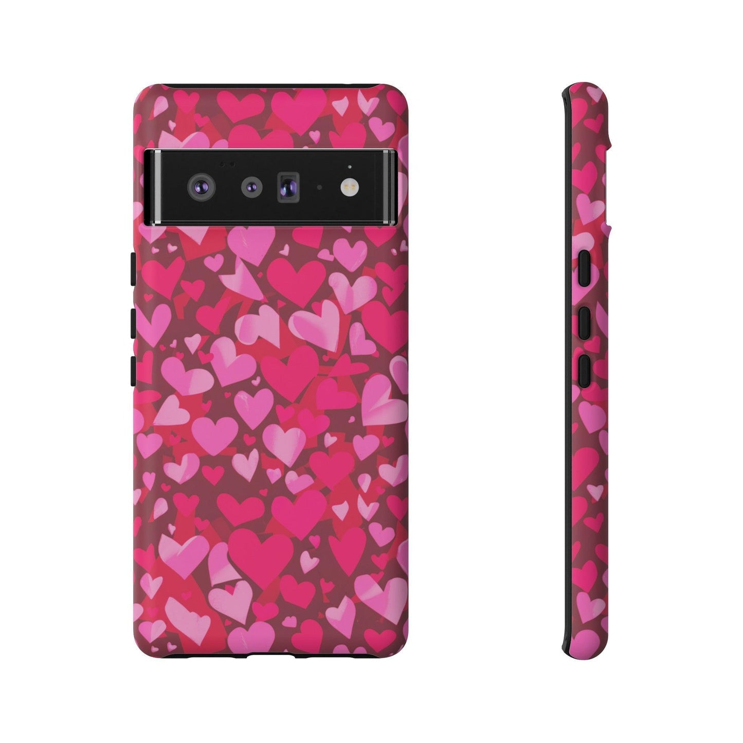 Tough Phone Case :" Eclectic Elegance Phone Case Collection" ( Hearts patterns)